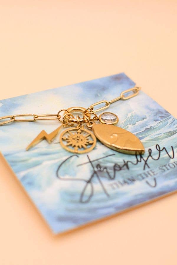 Stronger Than the Storm Charm Necklace