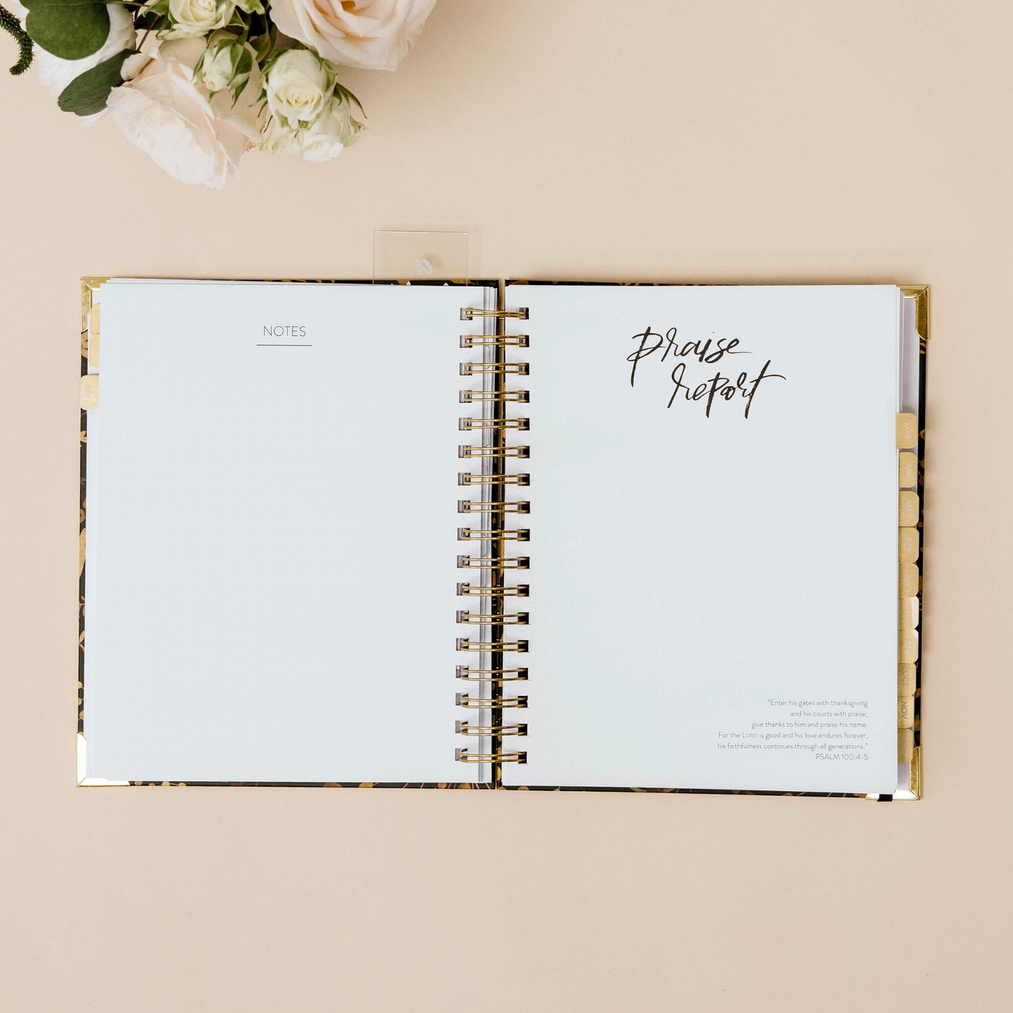 2026 Golden Dream Planner - Horizontal Layout