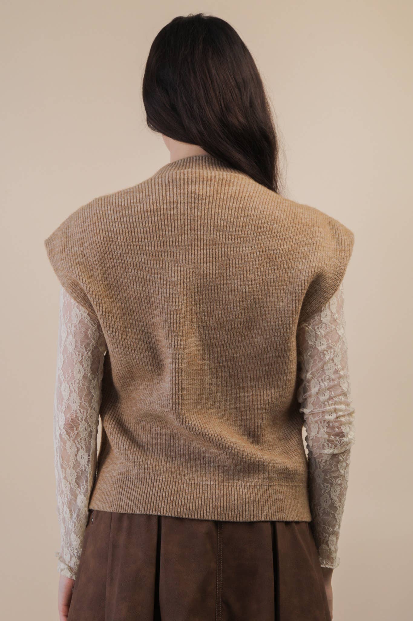 Mock Neck Sweater Vest