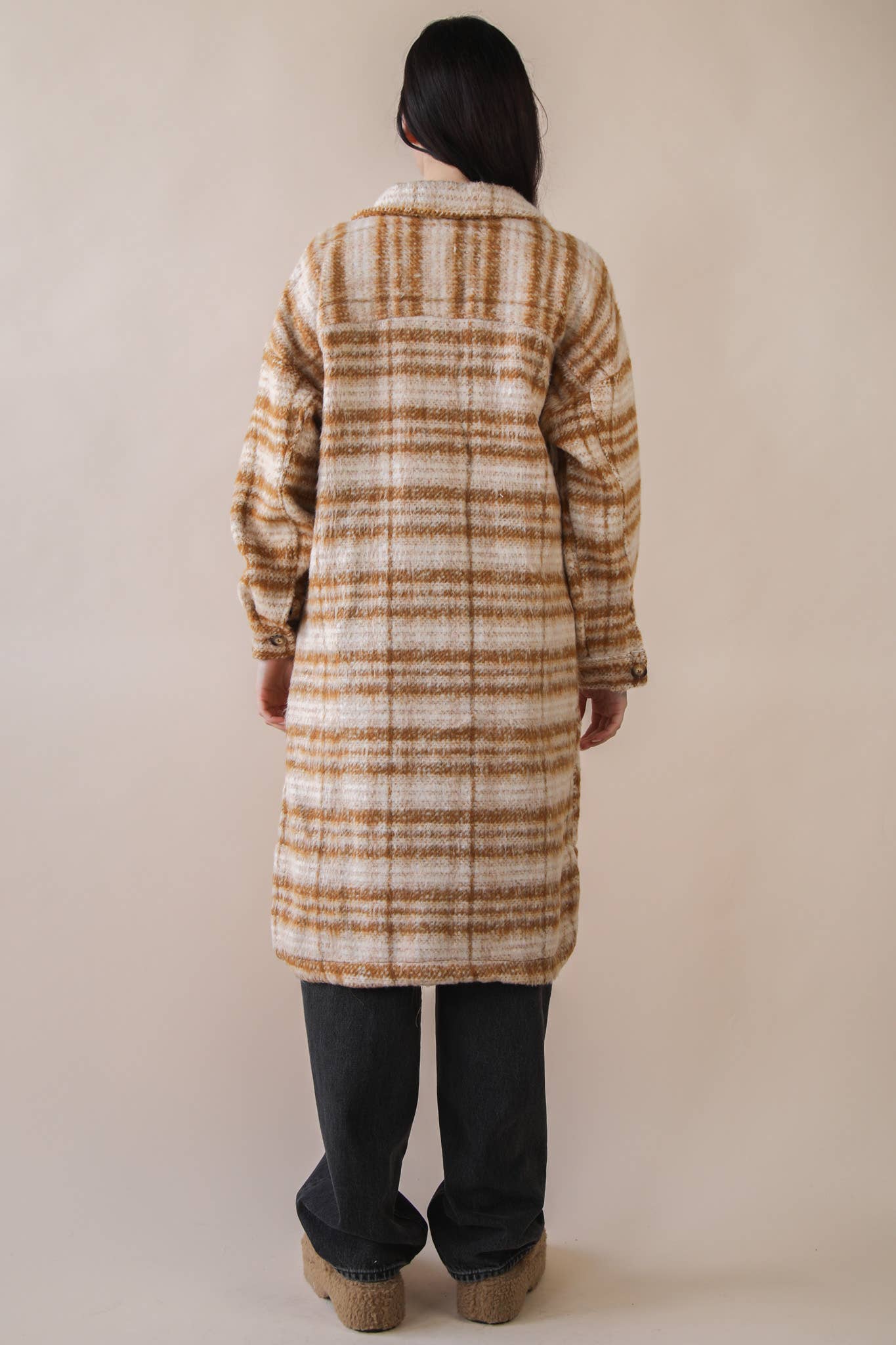Aztec & Plaid Printed Shacket