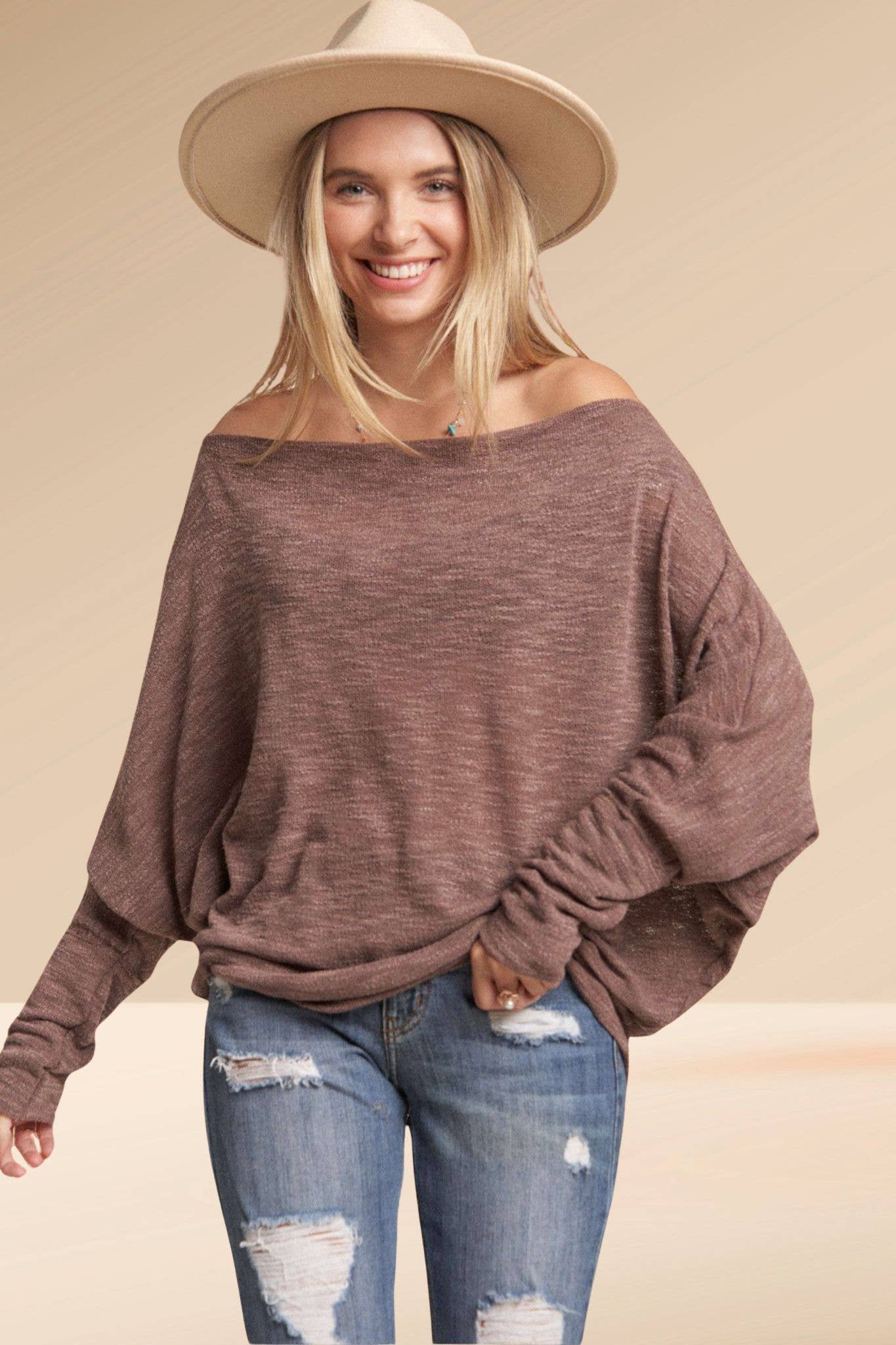 Boat Neck Long Sleeve