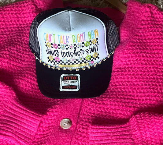 "Doing Teacher Stuff" Hat & Chain