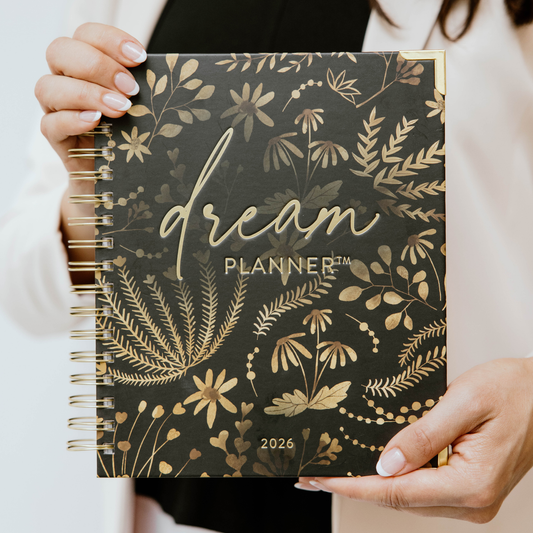 2026 Golden Dream Planner - Horizontal Layout